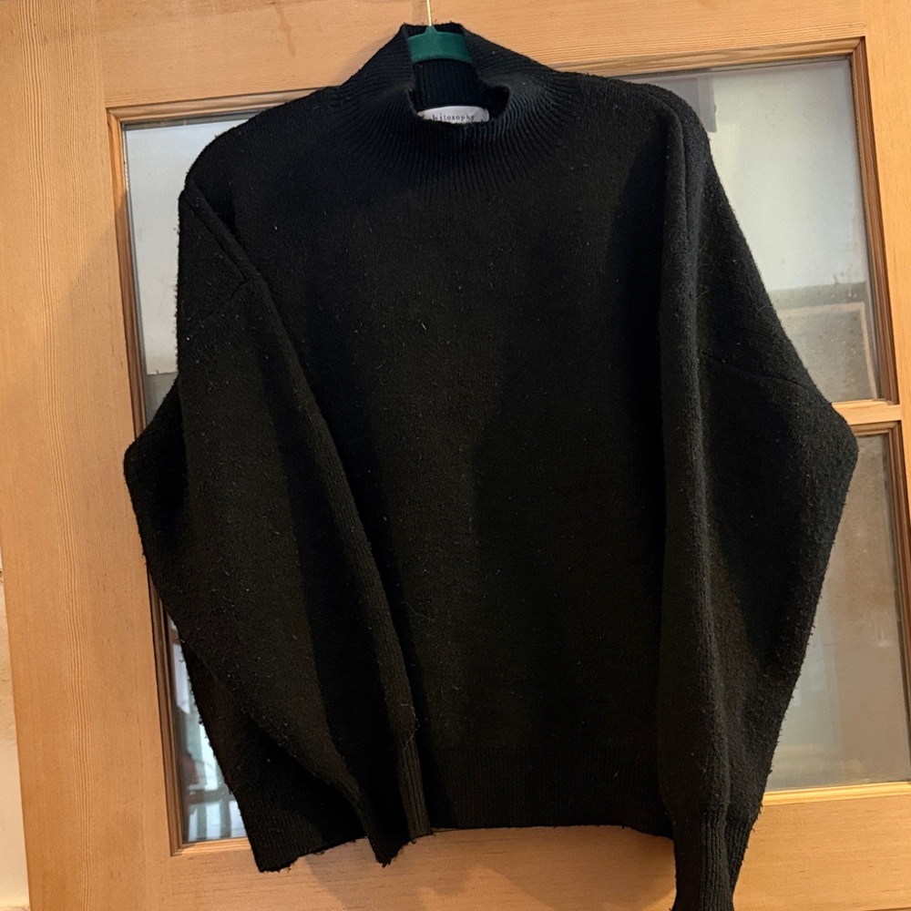 Philosophy Women’s Black Crewneck Sweater